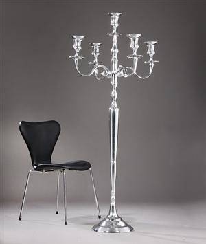 Lysestage, 5-armet, 157 cm. 