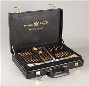 Solingen, bestik, forgyldt metal 70 