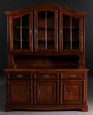 Skåp, vitrin, ekfaner, 192000-tal