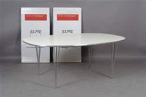 Piet Hein  Bruno Mathsson, Super Ellipse spisebord, udtræk, model B619