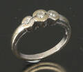 Ring, 14 kt hvidguld