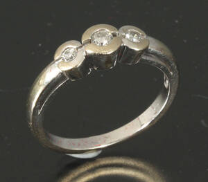 Ring, 14 kt hvidguld