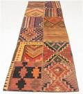 Patchwork-kelim 305 x 83 cm