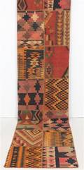 Patchwork-kelim 360 x 82 cm