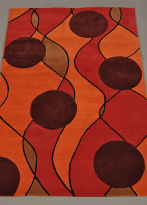Håndtuftet tæppe Kashmir 240x155 cm