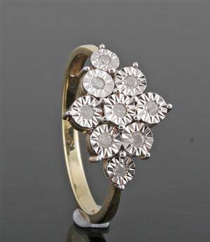 Diamond ring, approx. 0.16ct.