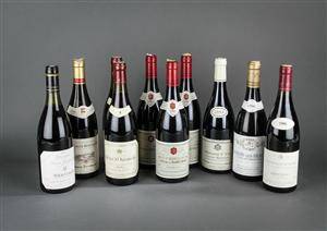10 fl. Bourgogne rødvine 10