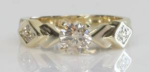 Brillantring, ca. 1.06 ct.