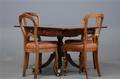 One pillar table med skuffe og fire stole, 1800-tallet 5