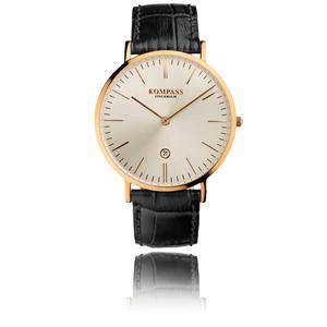 Kompass herrur, Nautilus Rose Gold, silversvart