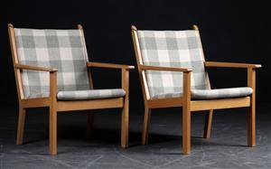 H. J. Wegner. Par Lænestole model GE-284 2