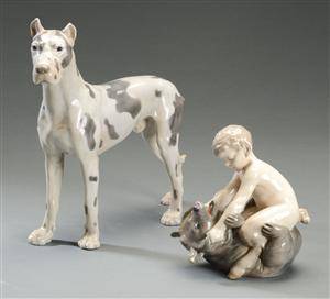 Kgl. Porcelæn samt Bing  Grøndahl. To figurer 2