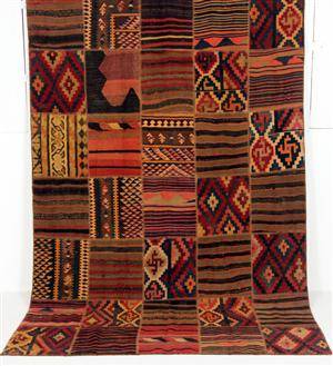 Matta, Patchwork kelim, 302x197 cm