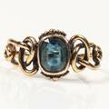 GULDRING 18k 2.4g inkl. sten