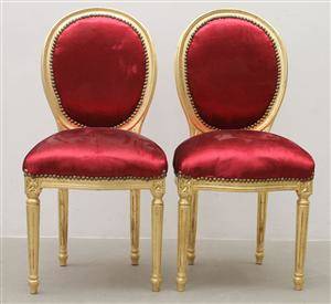 Stolar, ett par, gustaviansk stil 2