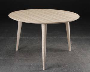 Snedkermester Lau Lauritsen. Cirkulært spisebord, zebrano