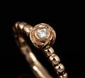 Pandora brillantring af 14 kt guld. Ringstr. 5316,75