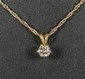 Brilliantvedhæng af guld, ca. 0.24 ct