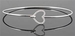 Bracelet in 14k set with brilliant cut diamonds approx. 0.30ct