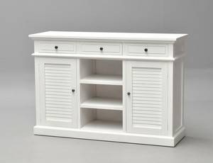 Buffetskænk. Hvid antikbemalet 