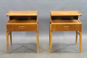 Sängbord i teak 1 par
