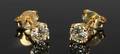 Ørestikkere, 14 kt guld, brillanter ca. 0.62 ct., et par 2