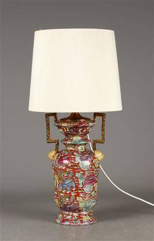 Kinesisk bordlampe  vase