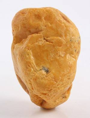 Dansk ravklump. Vægt 196 gram.