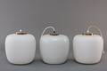 Dansk lampeproducent Tre pendler af opal glas 3