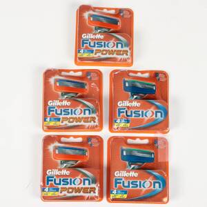 RAKBLAD Gilette Fusion Power, 5 frp á 4 blad
