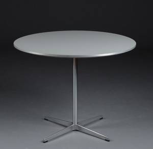 Piet HeinArne Jacobsen. Cirkulært spisebord, gråt 