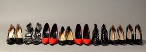 Samling stiletter, bla. Forrest  Bob, str. 40 og 39  8 par