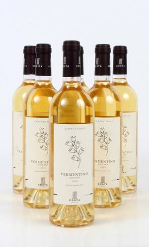 Italiensk hvidvin. Terre di Fiori, Toscana. 54 flasker 9 kasser