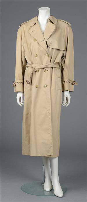 Burberry. Dobbeltradet trenchcoat str 12