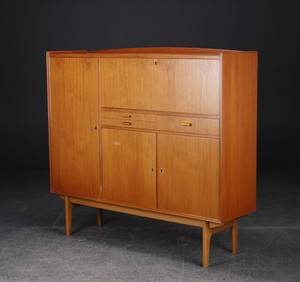 Skænk skab, teak og eg, 1950erne, dansk møbeldesign