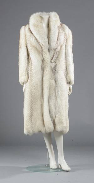 Pelsfrakke af blåræv, str. 3840 