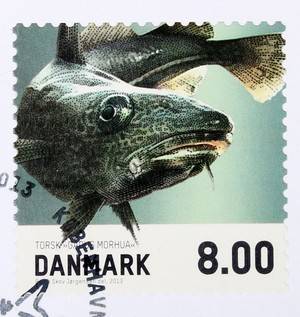 Frimærker mest Danmark i tre rodekasser
