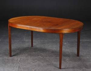 Spisebord af rio palisander, med udtræk, 1960erne, dansk møbeldesign 3