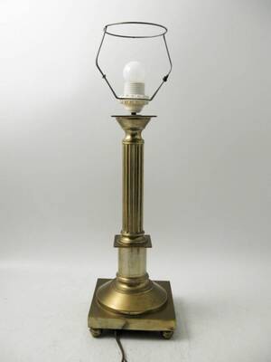 Bordslampa, Mässing