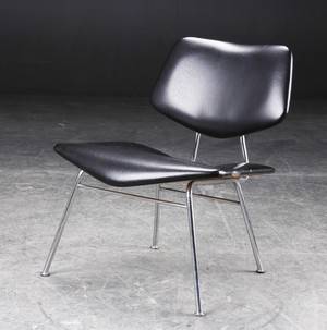 Lænestol, metal og skai, 1960erne