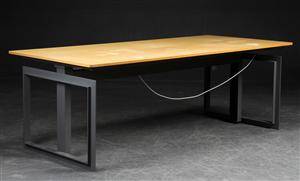 Linak. Elektrisk hævesænke skrivebord af ahorn