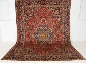 Handknuten äkta matta, Tabriz, 395x300 cm