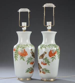 Par lamper af porcelæn 2