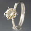 Solitaire ring ca. 0.92 ct.