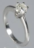 Solitairering 0,78 ct.