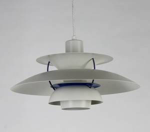 Poul Henningsen, PH5 taklampa, vit