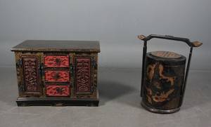 Asiatisk kommode og opbevaringsbox. 2