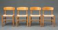Børge Mogensen. Fire shakerstole af bøgetræ model J39 4