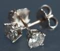 Par brillant ørestikker, ca. 0.60 ct. 2