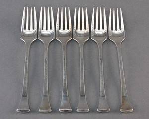 Kristine gafler af sterlingsølv, Hans Hansen 6 